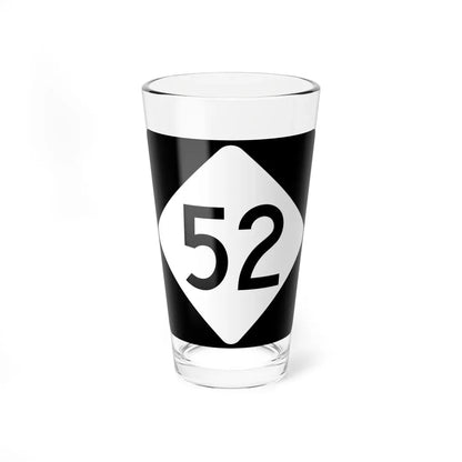 NC 52 (North Carolina) (Road Sign) Pint Glass 16oz 16oz - Go Mug Yourself