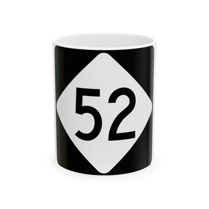 NC 52 (North Carolina) (Road Sign) White Coffee Mug 11oz - Go Mug Yourself