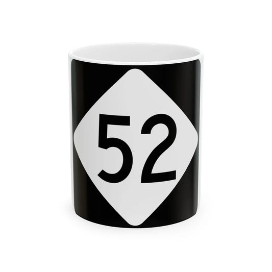 NC 52 (North Carolina) (Road Sign) White Coffee Mug 11oz - Go Mug Yourself