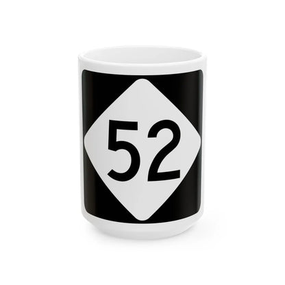 NC 52 (North Carolina) (Road Sign) White Coffee Mug 15oz - Go Mug Yourself