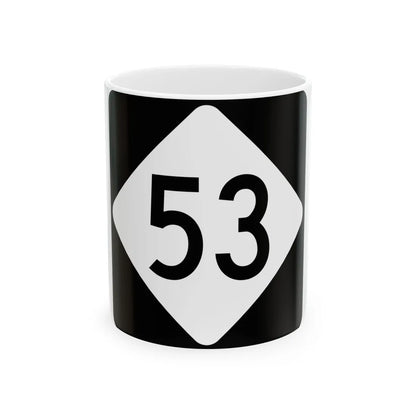 NC 53 (North Carolina) (Road Sign) White Coffee Mug 11oz - Go Mug Yourself
