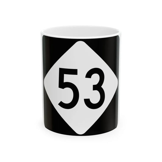 NC 53 (North Carolina) (Road Sign) White Coffee Mug 11oz - Go Mug Yourself
