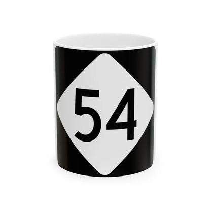 NC 54 (North Carolina) (Road Sign) White Coffee Mug 11oz - Go Mug Yourself
