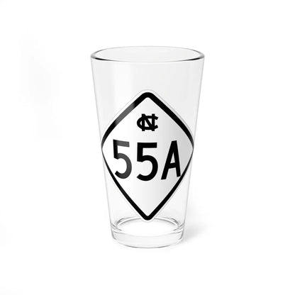 NC 55A 1957 (North Carolina) (Road Sign) Pint Glass 16oz 16oz - Go Mug Yourself