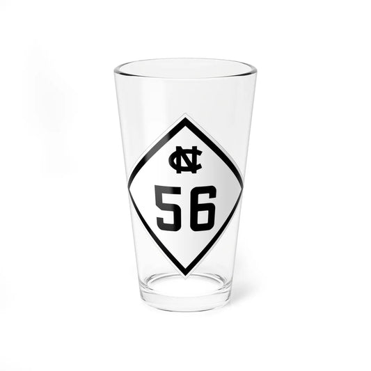 NC 56 1945 (North Carolina) (Road Sign) Pint Glass 16oz 16oz - Go Mug Yourself