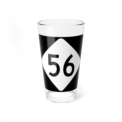 NC 56 (North Carolina) (Road Sign) Pint Glass 16oz 16oz - Go Mug Yourself
