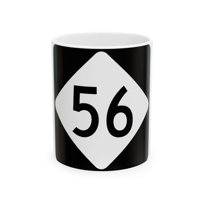 NC 56 (North Carolina) (Road Sign) White Coffee Mug 11oz - Go Mug Yourself