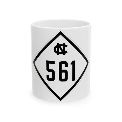 NC 561 1945 (North Carolina) (Road Sign) White Coffee Mug 11oz - Go Mug Yourself