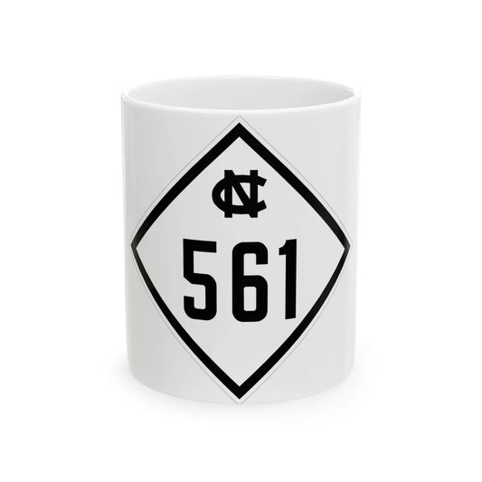 NC 561 1945 (North Carolina) (Road Sign) White Coffee Mug 11oz - Go Mug Yourself