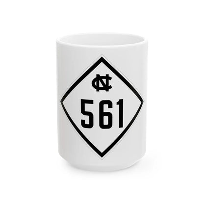 NC 561 1945 (North Carolina) (Road Sign) White Coffee Mug 15oz - Go Mug Yourself