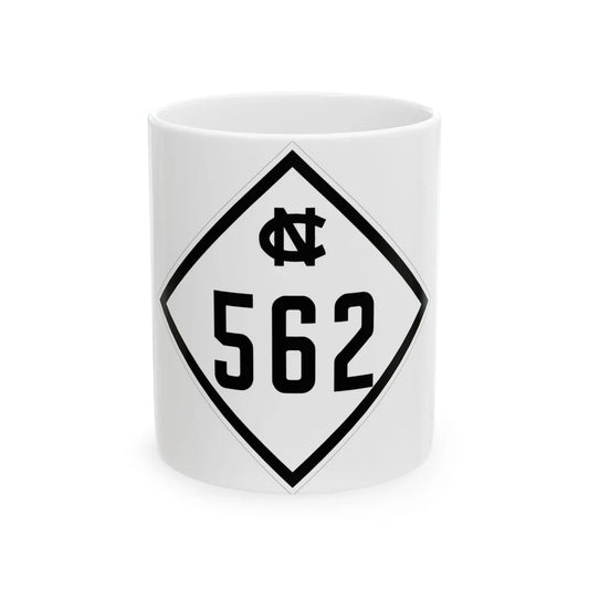 NC 562 1945 (North Carolina) (Road Sign) White Coffee Mug 11oz - Go Mug Yourself