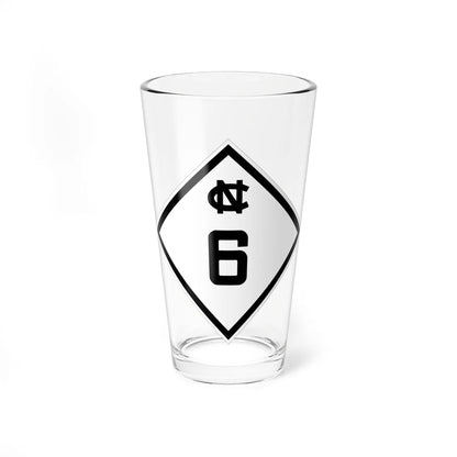 NC 6 1945 (North Carolina) (Road Sign) Pint Glass 16oz 16oz - Go Mug Yourself