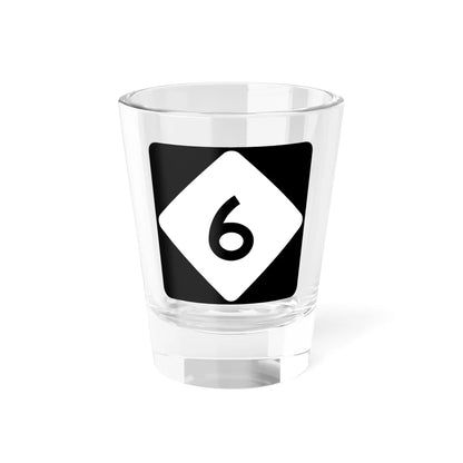 NC 6 (North Carolina) (Road Sign) Shot Glass 1.5oz 1.5oz - Go Mug Yourself