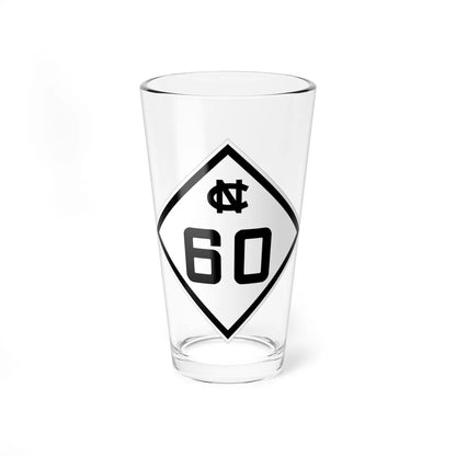 NC 60 1945 (North Carolina) (Road Sign) Pint Glass 16oz 16oz - Go Mug Yourself