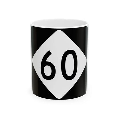 NC 60 (North Carolina) (Road Sign) White Coffee Mug 11oz - Go Mug Yourself