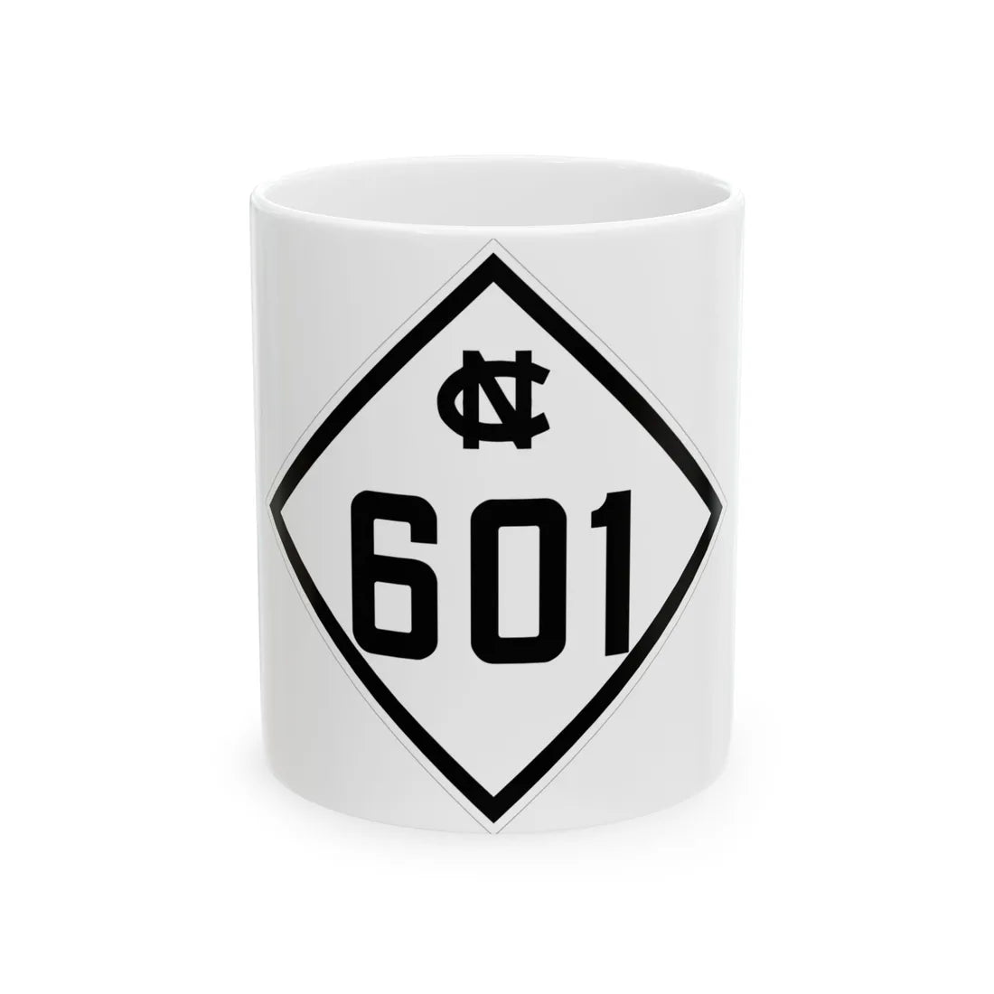 NC 601 1945 (North Carolina) (Road Sign) White Coffee Mug 11oz - Go Mug Yourself