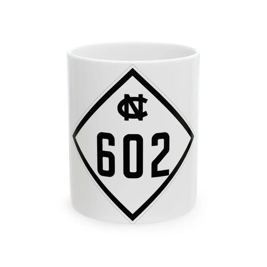NC 602 1945 (North Carolina) (Road Sign) White Coffee Mug 11oz - Go Mug Yourself