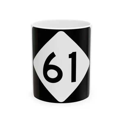 NC 61 (North Carolina) (Road Sign) White Coffee Mug 11oz - Go Mug Yourself