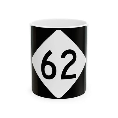NC 62 (North Carolina) (Road Sign) White Coffee Mug 11oz - Go Mug Yourself
