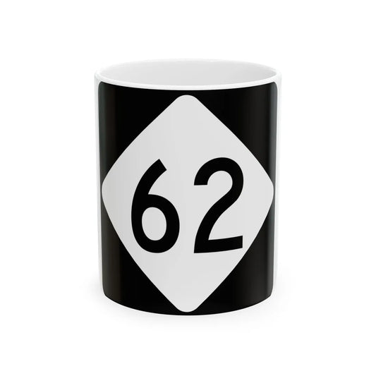 NC 62 (North Carolina) (Road Sign) White Coffee Mug 11oz - Go Mug Yourself