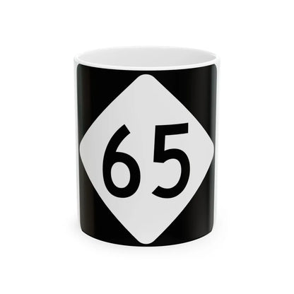 NC 65 (North Carolina) (Road Sign) White Coffee Mug 11oz - Go Mug Yourself