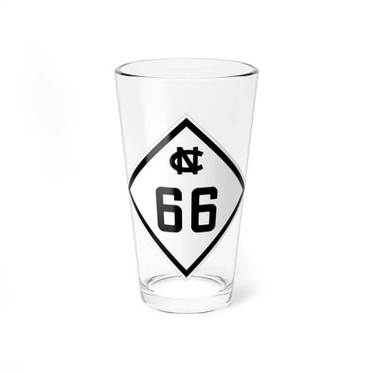 NC 66 1945 (North Carolina) (Road Sign) Pint Glass 16oz 16oz - Go Mug Yourself