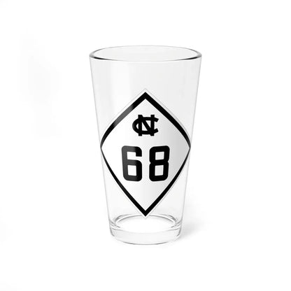 NC 68 1945 (North Carolina) (Road Sign) Pint Glass 16oz 16oz - Go Mug Yourself