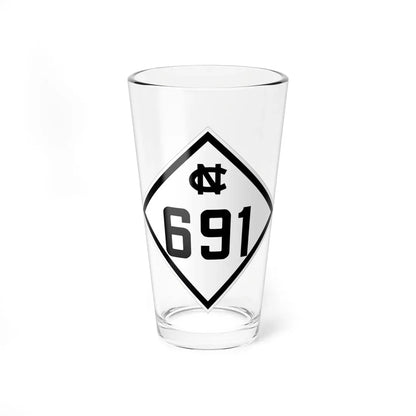 NC 691 1945 (North Carolina) (Road Sign) Pint Glass 16oz 16oz - Go Mug Yourself
