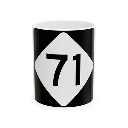 NC 71 (North Carolina) (Road Sign) White Coffee Mug 11oz - Go Mug Yourself