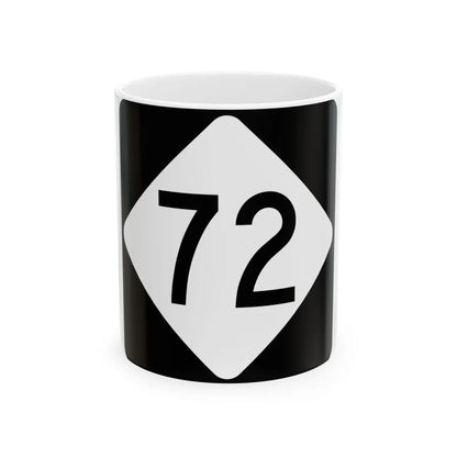 NC 72 (North Carolina) (Road Sign) White Coffee Mug 11oz - Go Mug Yourself