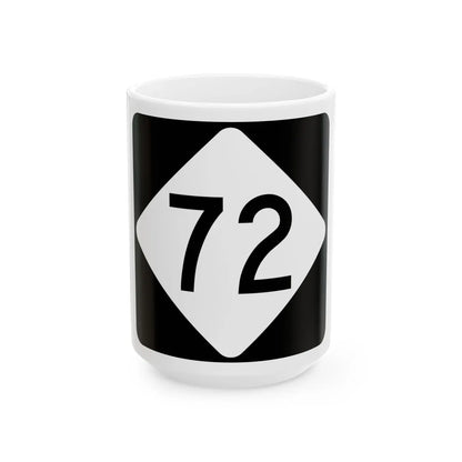 NC 72 (North Carolina) (Road Sign) White Coffee Mug 15oz - Go Mug Yourself