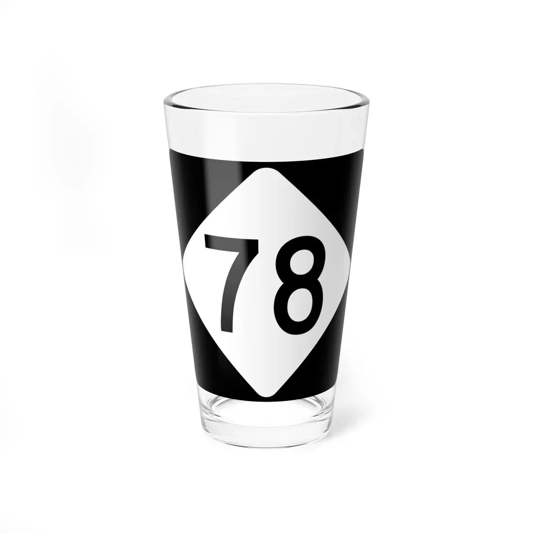 NC 78 (North Carolina) (Road Sign) Pint Glass 16oz 16oz - Go Mug Yourself