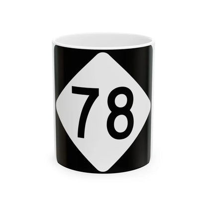 NC 78 (North Carolina) (Road Sign) White Coffee Mug 11oz - Go Mug Yourself