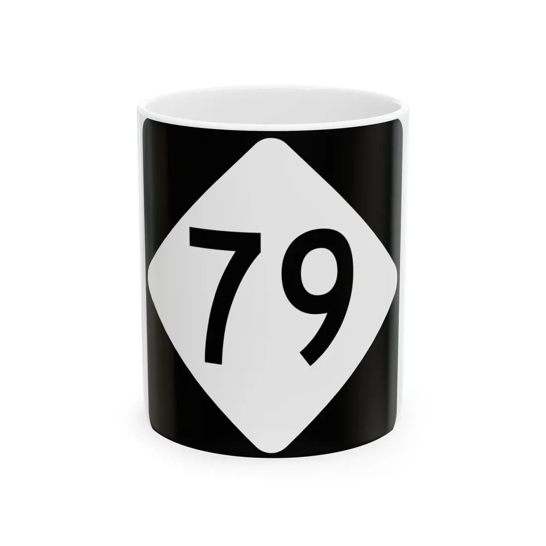 NC 79 (North Carolina) (Road Sign) White Coffee Mug 11oz - Go Mug Yourself