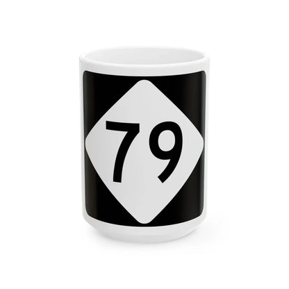NC 79 (North Carolina) (Road Sign) White Coffee Mug 15oz - Go Mug Yourself