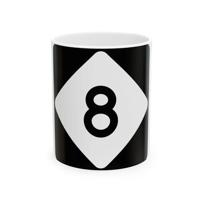 NC 8 (North Carolina) (Road Sign) White Coffee Mug 11oz - Go Mug Yourself