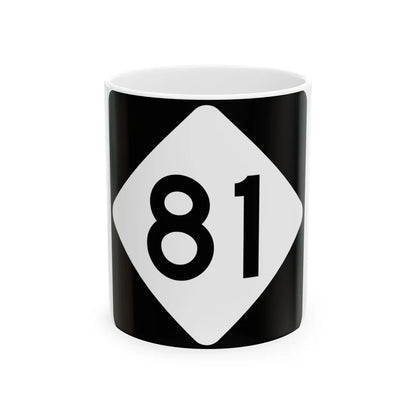 NC 81 (North Carolina) (Road Sign) White Coffee Mug 11oz - Go Mug Yourself
