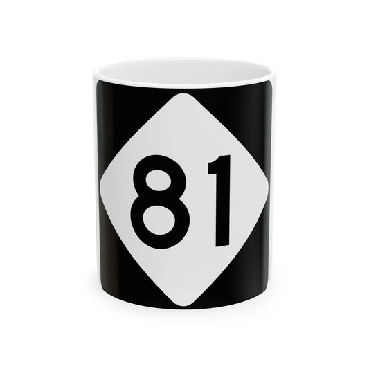 NC 81 (North Carolina) (Road Sign) White Coffee Mug 11oz - Go Mug Yourself
