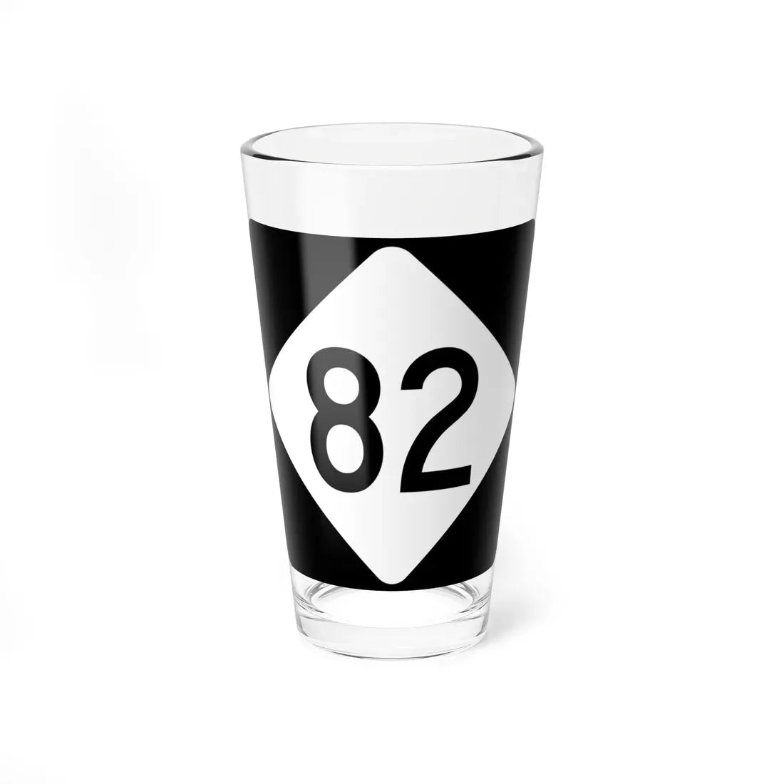 NC 82 (North Carolina) (Road Sign) Pint Glass 16oz 16oz - Go Mug Yourself