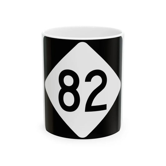 NC 82 (North Carolina) (Road Sign) White Coffee Mug 11oz - Go Mug Yourself