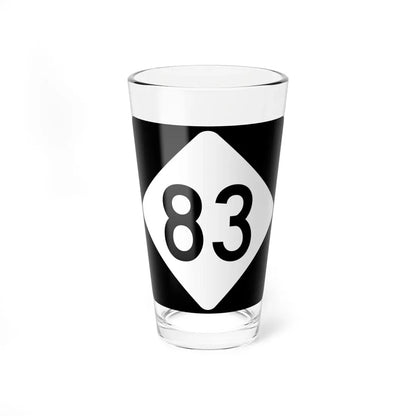 NC 83 (North Carolina) (Road Sign) Pint Glass 16oz 16oz - Go Mug Yourself