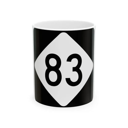 NC 83 (North Carolina) (Road Sign) White Coffee Mug 11oz - Go Mug Yourself
