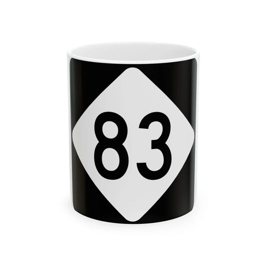 NC 83 (North Carolina) (Road Sign) White Coffee Mug 11oz - Go Mug Yourself