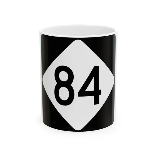NC 84 (North Carolina) (Road Sign) White Coffee Mug 11oz - Go Mug Yourself