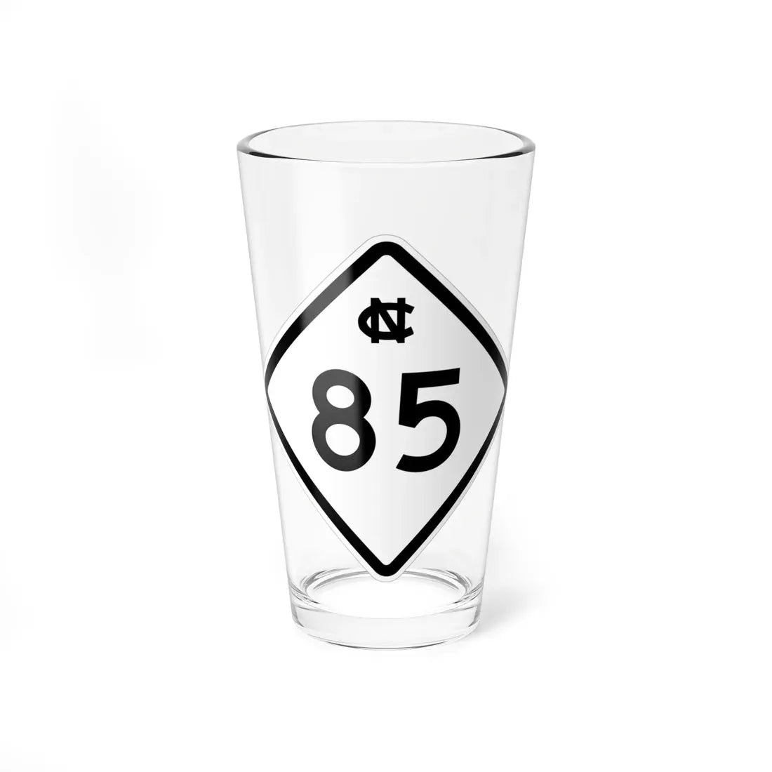NC 85 1957 (North Carolina) (Road Sign) Pint Glass 16oz 16oz - Go Mug Yourself