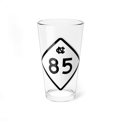 NC 85 1957 (North Carolina) (Road Sign) Pint Glass 16oz 16oz - Go Mug Yourself