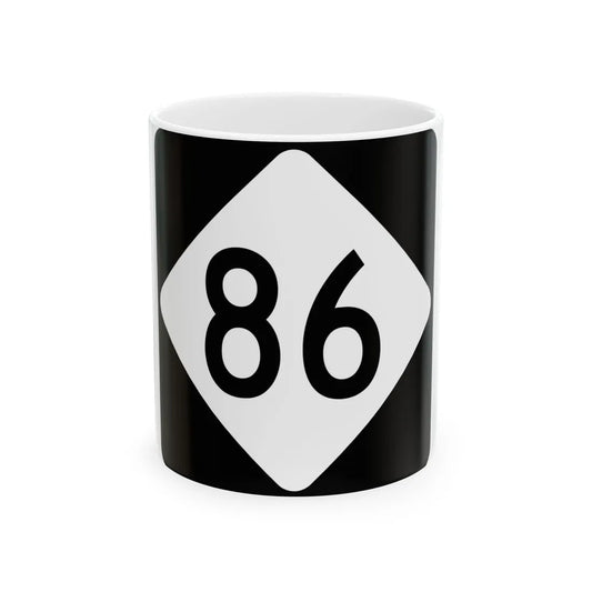 NC 86 (North Carolina) (Road Sign) White Coffee Mug 11oz - Go Mug Yourself