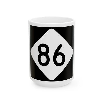 NC 86 (North Carolina) (Road Sign) White Coffee Mug 15oz - Go Mug Yourself