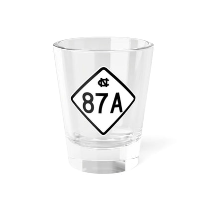 NC 87A 1957 (North Carolina) (Road Sign) Shot Glass 1.5oz 1.5oz - Go Mug Yourself