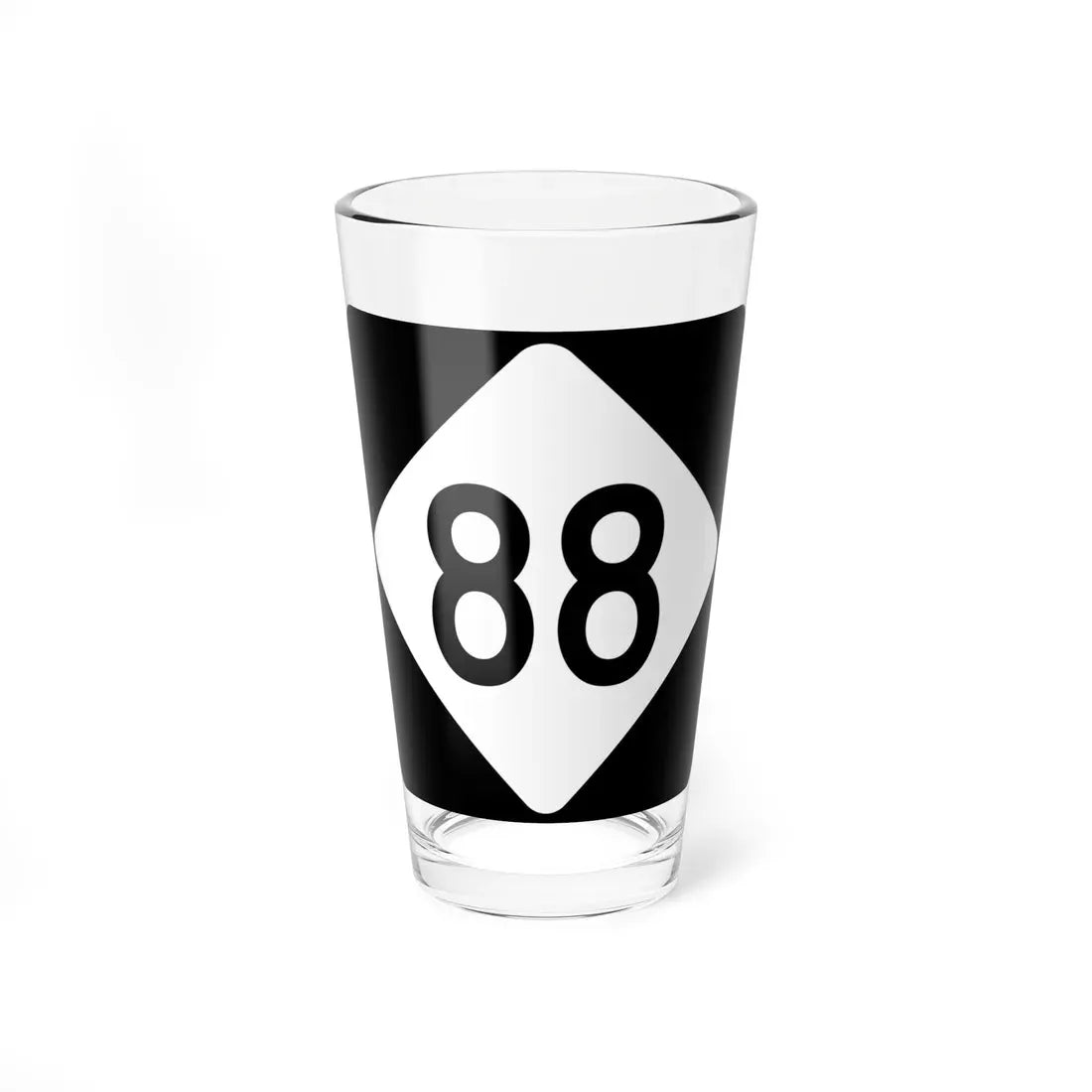 NC 88 (North Carolina) (Road Sign) Pint Glass 16oz 16oz - Go Mug Yourself